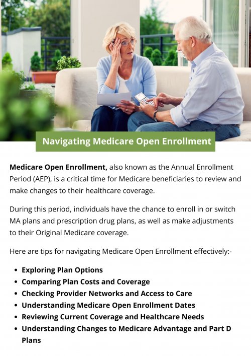 Medicare Open Enrollment, from October 15th to December 7th annually, lets beneficiaries review and change their healthcare coverage. During this time, explore Medicare Advantage and Part D plans, compare costs, and adjust coverage to suit healthcare needs. Understanding the options and deadlines during Open Enrollment ensures beneficiaries have comprehensive and suitable healthcare coverage. To know more visit here  https://www.capitalbluemedicare.com/wps/portal/capm/home/enroll