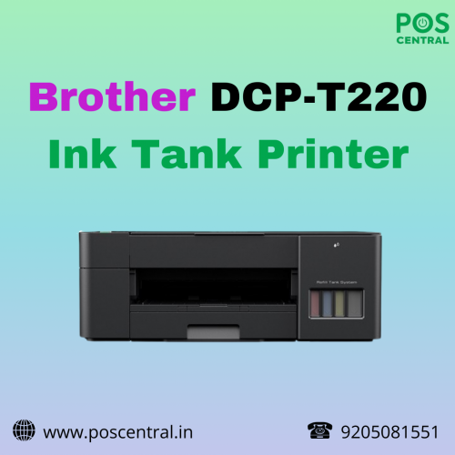 The DCP T220 Brother printer is a versatile machine for all your printing, scanning, and copying needs. It offers fast printing speeds, with up to 28 pages per minute for black and white documents and 11 pages per minute for color prints. With its user-friendly design, it's easy to set up and use, making it ideal for home or small office use. Experience reliable performance and efficient printing with the Brother DCP T220 All In One Ink Tank Printer, available at POS Central India. Visit https://www.poscentral.in/brother-printer-dcpt220-print-scan-copy.html