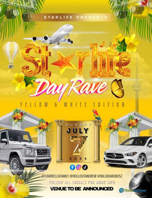 Starlife Family is organizing Starlife Day Rave event by Starlife Family on 2024–07–07 09 PM in Canada, we are selling the tickets for Starlife Day Rave. https://www.ticketgateway.com/event/view/starlife-day-rave-1-umbrella-family-
