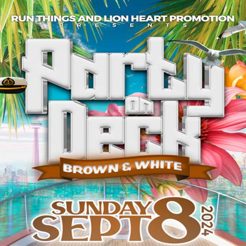 Run Things Promotion is organizing PARTY ON DECK | BROWN & WHITE event by Run Things Promotion on 2024–09–08 12 PM in Canada, we are selling the tickets for PARTY ON DECK | BROWN & WHITE. https://www.ticketgateway.com/event/view/partyondeck2024#