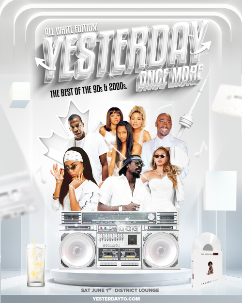 Whitebwoy Entertainment is organizing YESTERDAY ONCE MORE - All White Edition event by Whitebwoy Entertainment on 2024–06–01 11 PM in Canada, we are selling the tickets for YESTERDAY ONCE MORE - All White Edition. https://www.ticketgateway.com/event/view/yesterday-all-white