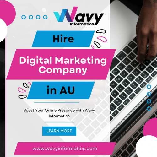 As businesses increasingly recognize the profound impact of digital marketing in today's competitive landscape, Wavy Informatics emerges as a leading provider of digital marketing solutions in Australia. With a team of experienced professionals and a deep understanding of the digital landscape, we empower businesses to establish a strong online presence and drive success. By using the strategies of search engine optimization (SEO), social media marketing, content marketing, and paid advertising, we help businesses increase their visibility, generate leads, and grow their customer base. Our strategies are designed to meet the specific needs of each client, ensuring that every campaign is aligned with business objectives. Using the latest technologies and data-driven insights, we deliver measurable results that drive tangible business outcomes. Whether you're a small business looking to establish your online presence or a large enterprise seeking to expand your reach, Wavy Informatics has the expertise and experience to help you achieve your digital marketing goals. Hire Digital Marketing Company in AU!!

Learn More:https://wavyinformatics.com/hire-digital-marketing-company-in-australia/