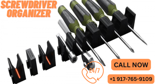 A screwdriver organizer is a tool storage device designed specifically for screwdrivers. It is used to keep screwdrivers organized and easily accessible, and can be made of materials such as plastic, foam, or metal. The organizer can be in the form of a tray, rack, or holder and typically has slots or holes to fit various screwdriver sizes and shapes.