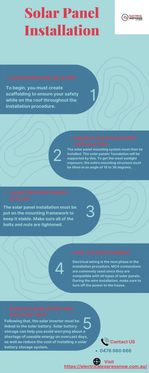 Solar is something we are passionate about, and we know you will be too. Our team of solar professionals has over 30 years’ experience and provides a wide range of Solar Panel Installation and services to residential, commercial and government customers across Sydney. https://electricalexpressnsw.com.au/solar-panel-installation/