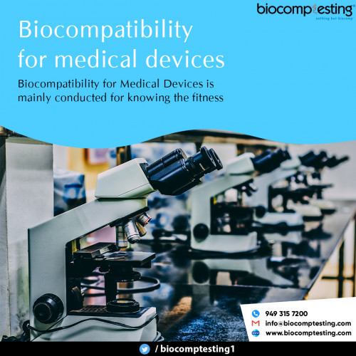 We provide biocompatibility for medical devices to measure the compatibility of a product with a biological system to ensure that it is not toxic or injurious and not causing immunological rejection when used in association with living tissue or a living system.
http://www.biocomptesting.com/industries/