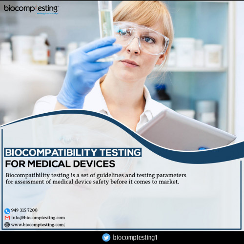 We understand the implications of each medical industry including biocompatibility studies and chemical-related testing services. We have extensive experience with all types of medical devices.
http://www.biocomptesting.com/industries/