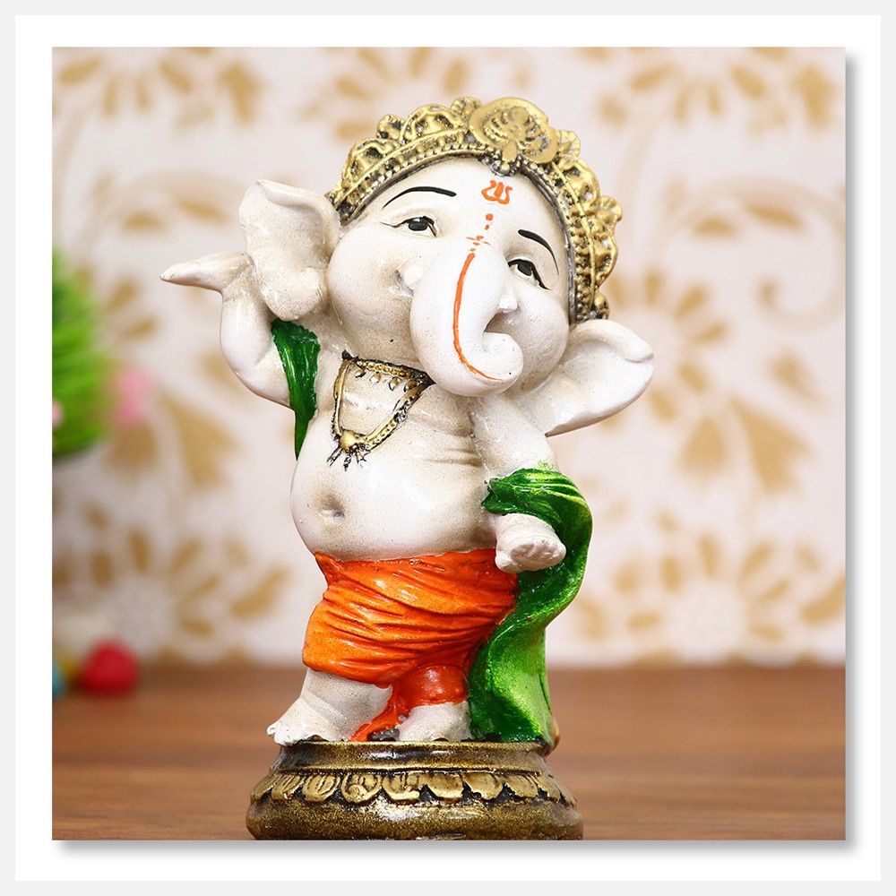 ECraftIndia Colorful Lord Ganesha Dancing Avatar Decorative Showpiece ...