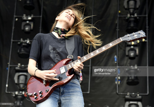 GULF SHORES, AL - MAY 22:  Danielle Haim of Haim performs during the Hangout Music Festival on May 2