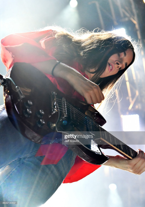 PHOENIX, AZ - OCTOBER 20:  Danielle Haim of HAIM performs at Camelback Stage during day 1 of the 201