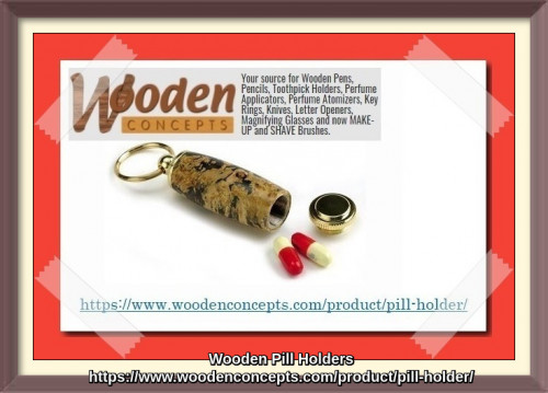 Looking for a new wooden pill box to hold your medications?  Watch out for wooden pill holders of Wooden Concepts make beautiful gifts and showcase the quality of wood material we use as well as the creativity and the expertise of the woodwork.
https://www.woodenconcepts.com/product/pill-holder/