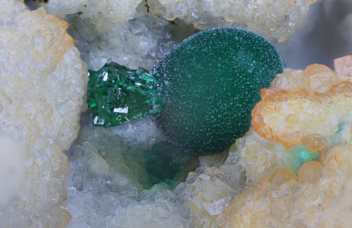 Malachite, Brochantite, Inkerman Mine, Mount Isa Area, Queensland